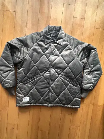 Schott 그레이 퀼팅 자켓