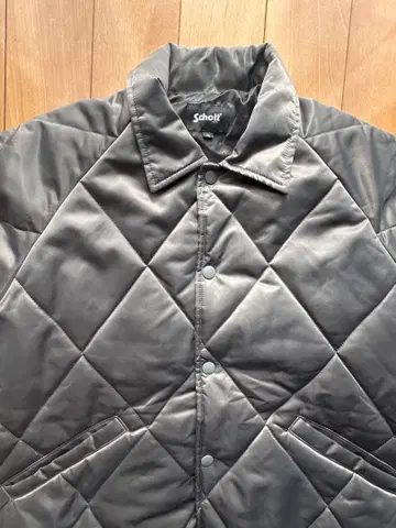 Schott 그레이 퀼팅 자켓