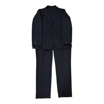 GU 워셔블 테일러드 자켓, 팬츠 세트 블랙 XL 사이즈