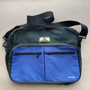 YANASE 숄더백 그린과 파랑의 콤비네이션