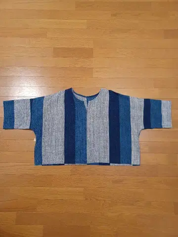 우사토 의류 상의 네이비 나염 수직