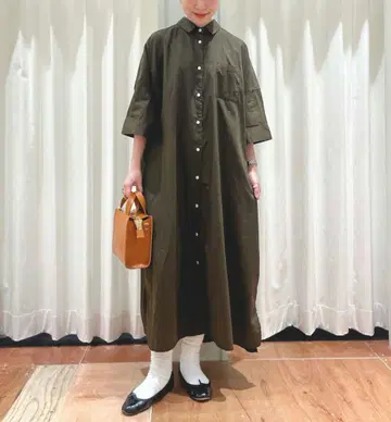 PAR ICI 브로드 BIG 셔츠 원피스