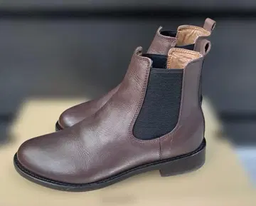 마리 루이즈 천연 가죽 사이드 고어 부츠