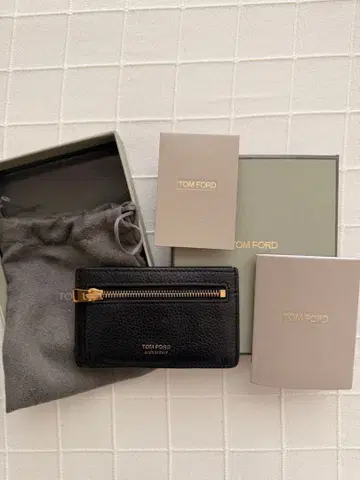 TOM FORD 블랙 코인 케이스 카드 케이스