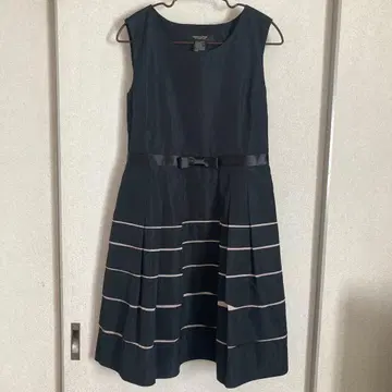 VANILLA COUTURE 네이비 스트라이프 원피스