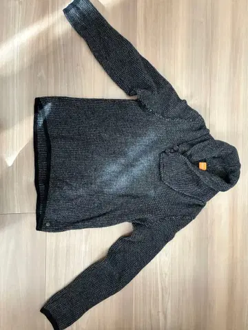 BOSS 그레이 계열 리브 니트 S