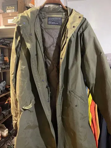 UNITED ARROWS 모즈 코트 올리브