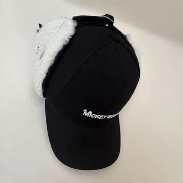 미키 마우스 귀도리 모자 블랙 플라이트 캡