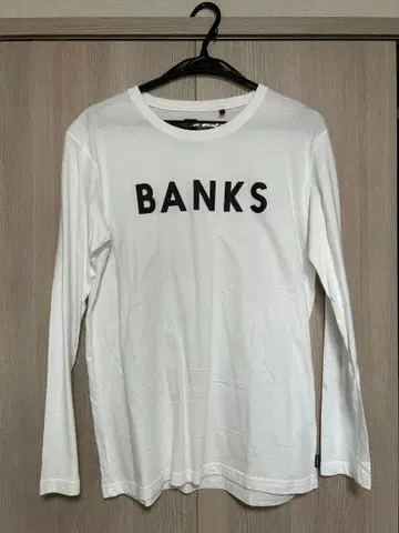 BANKS Long-sleeve-T-shirt size L WHITE