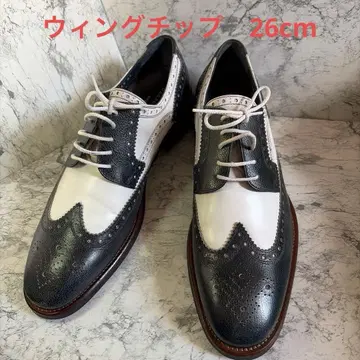 새상품급 윙 칩 블랙 화이트 드레스 신발