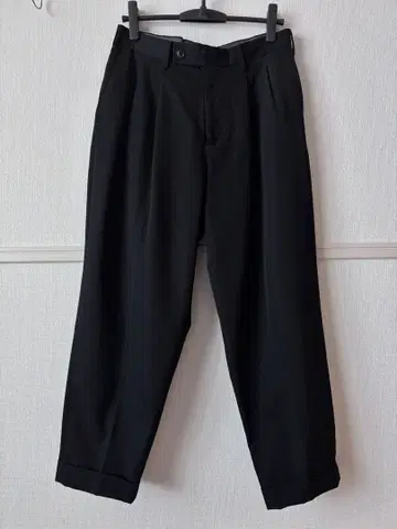 MB 하이엔드 비슈 울 와이드 테이퍼드 슬랙스