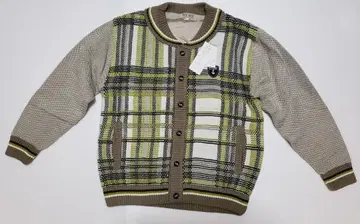 FIT OUT (도쿄 봉통) 버튼 스웨터 올 패턴 베이지