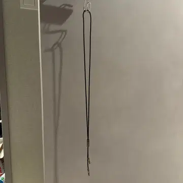 블랙 로프 목걸이 메탈 부품 포함