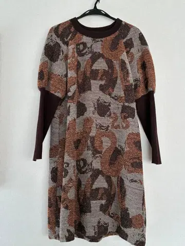 [TABASA] 니트 튜닉/원피스 (브라운)