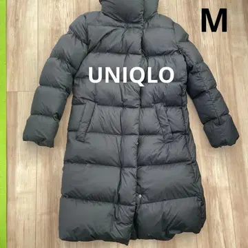 유니클로 라이트 다운 롱 자켓 여성용 M 블랙