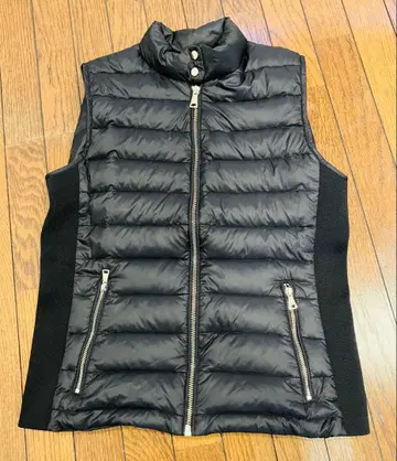 새상품급 zara woman 다운 베스트 S 블랙 페더