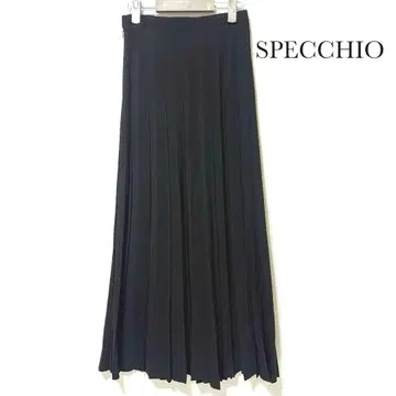 SPECCHIO 스페치오 블랙 플리츠 롱 스커트