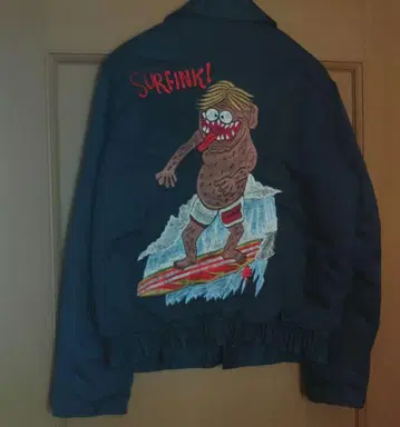 빈티지 80s, 90s 수베니어 자수 자켓 38R