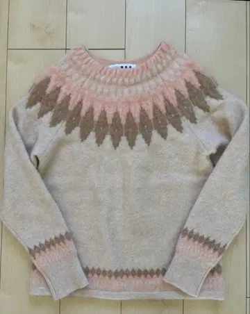 three dots 니트 모헤어 혼방