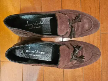whoop-de-doo 브라운 사이즈 42 스웨이드 로퍼
