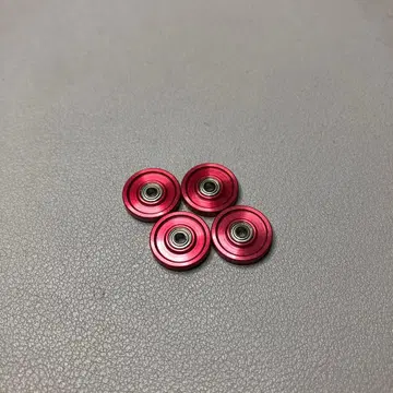 [ 미니 사륜구동 ] 13mm 올 알루미늄 베어링 롤러 레드