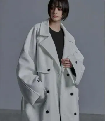 cussil 트렌치코트 화이트