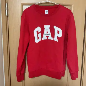 GAP 로고 맨투맨 XS 레드