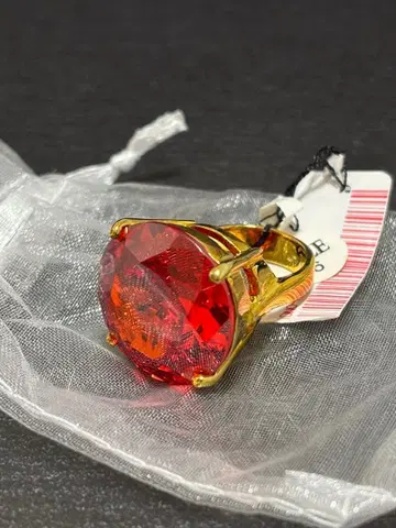 dresser 드레서 반지 유리 반지 빈티지 빨간색 레드 1