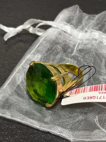 dresser 도레사 반지 유리 반지 빈티지 그린 그린 2