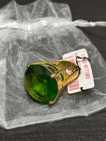 dresser 도레사 반지 유리 반지 빈티지 그린 그린 3