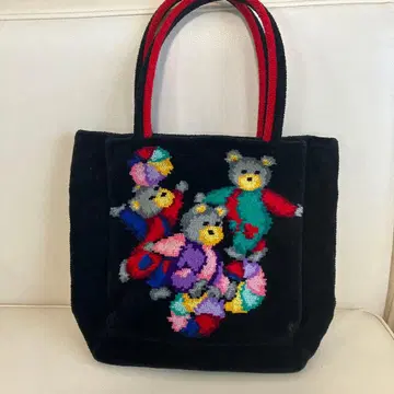 FEILER 곰 자수 토트백 중형