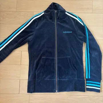 adidas 네이비 집업 플리스 자켓 S