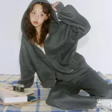 Lallana 라 라메 코코 집업 후디 셋업