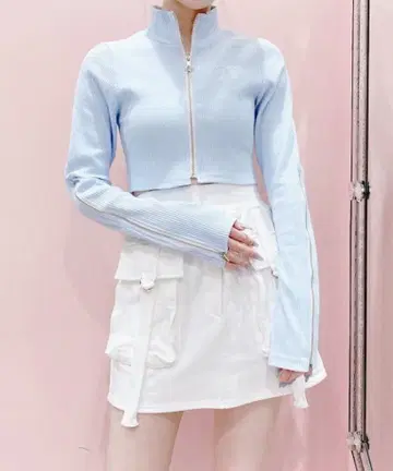 lilLilly 맨투맨 카고 미니 스커트