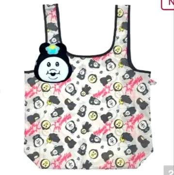 시마무라 봉제 인형 파우치 포함 에코백