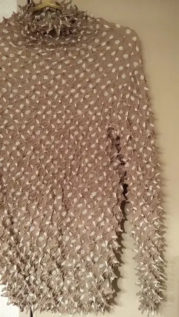 BUNZABURO 시보리+도트 긴팔 상의