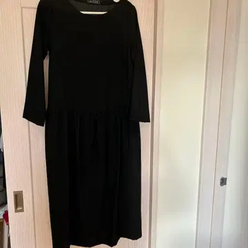 kubo san made 블랙 긴팔 무릎 기장 원피스 포멀 졸업식