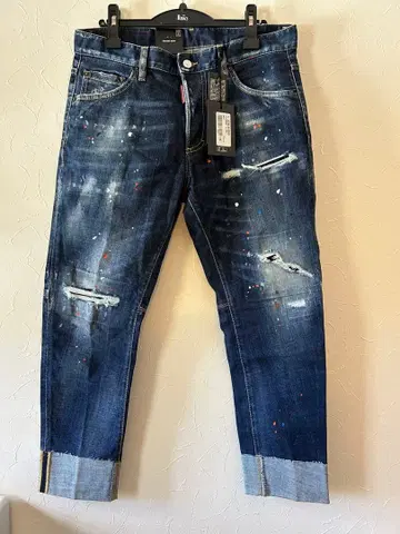 DSQUARED2 페인트 가공 데님 팬츠