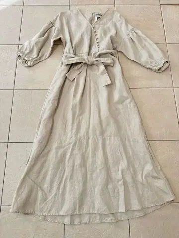 나노 유니버스 린넨 긴팔 셔츠 원피스