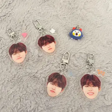 TREASURE 정우 희로애락 얼굴 아크릴 키링 캡슐 토이 컴프