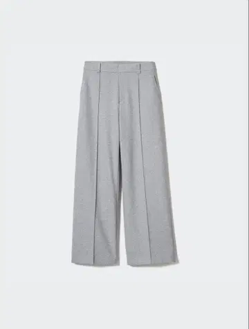 새상품 유니클로 브러쉬드 저지 와이드 팬츠 그레이