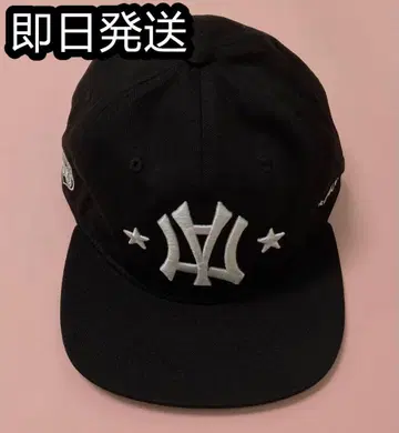 AEAE 블랙 자수 로고 야구 모자