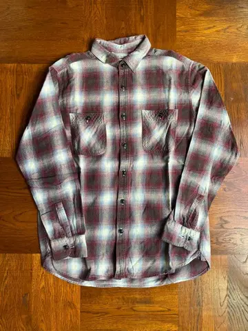 UNIQLO XL 플란넬 셔츠 옴브레 체크