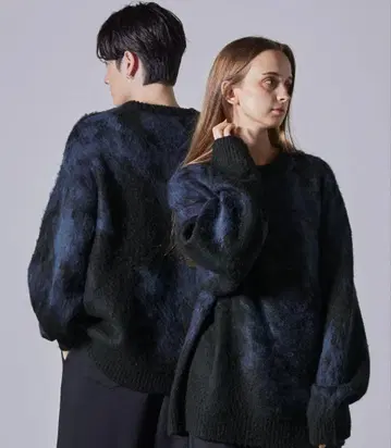 [ CLEL ] Mohair Blend Shaggy Design Knit