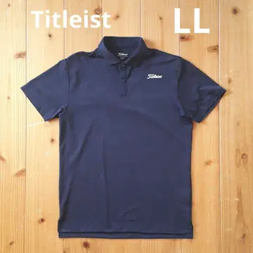 [새상품급] 타이틀리스트 남성용 피케 셔츠 스트레치 LL 네이비