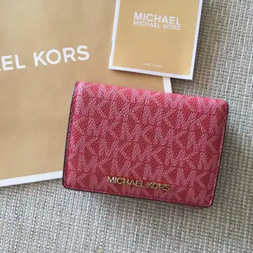 새상품 MICHEAL KORS 마이클코어스 지갑 시그니처 핑크
