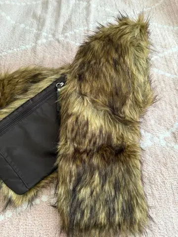 nouer 머플러 인조 모피 수납 포함 여성용