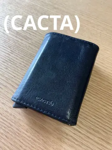 CACTUS 네이비 3단 폴더형 지갑