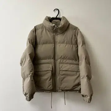 미사용 새상품 H&M 충전솜 다운 자켓 발수 가공 베이지 남성용 XL