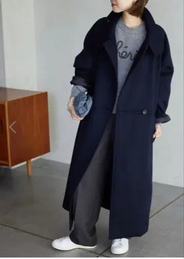 SLOBE IENA 울 스탠드 코쿤 코트